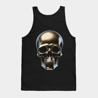 Golden scull Tank Top